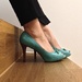 Turquoise shoefie by cocobella