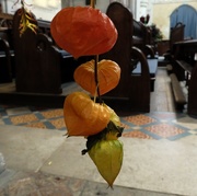 22nd Oct 2014 - Chinese lanterns in a Norman church