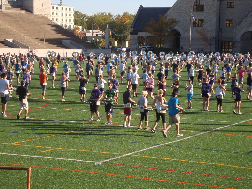 K-State marching band in practice 2 by mcsiegle