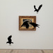 L'origine du monde, Gustave Courbet. Ravens flight version. by cocobella