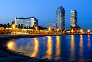 24th Oct 2014 - Hotel Arts & Mapfre Tower from Barceloneta - Espigó del gas