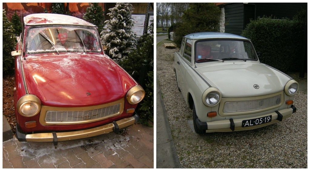 Collage Trabant cars by pyrrhula
