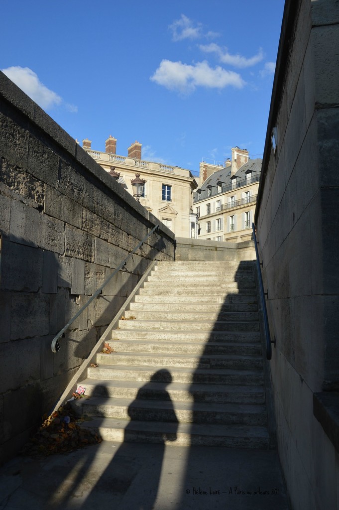 shadows in the stairs by parisouailleurs