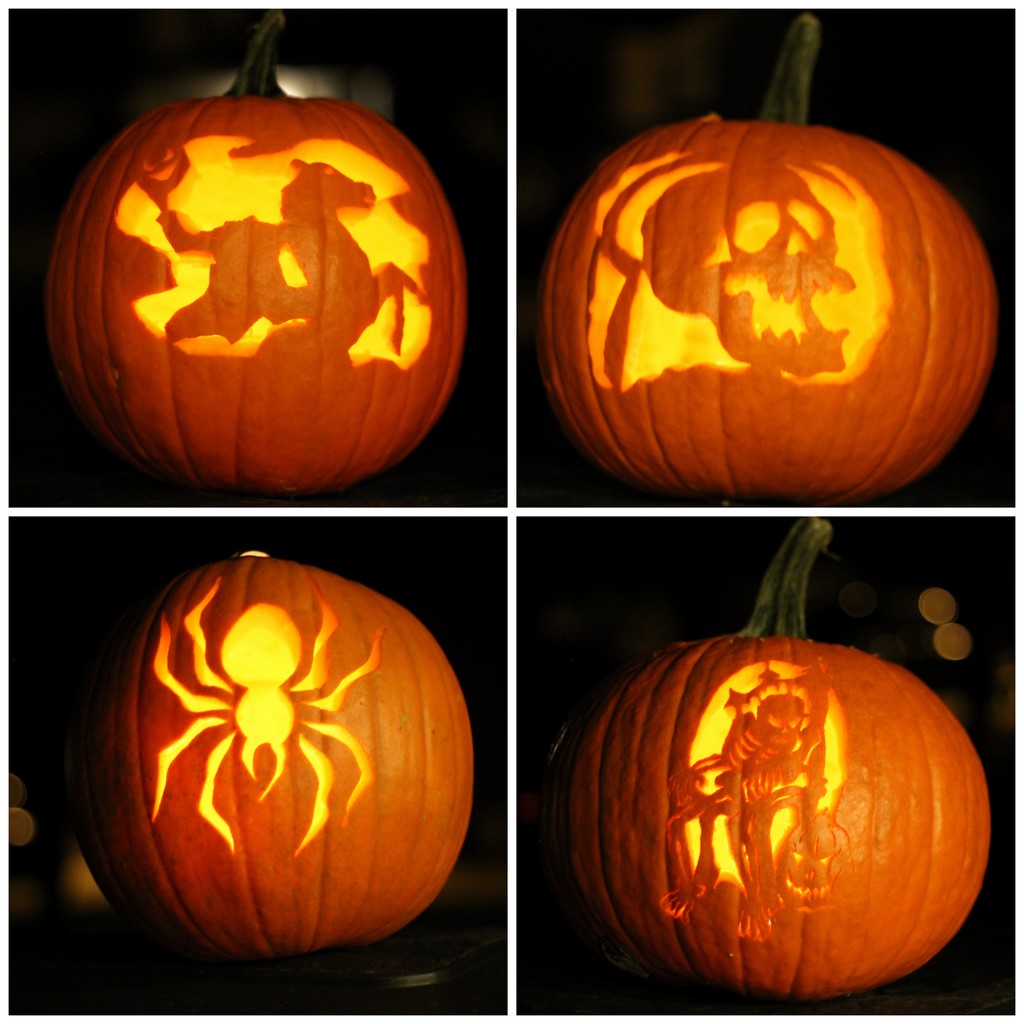 Family pumpkin carvings by cjwhite