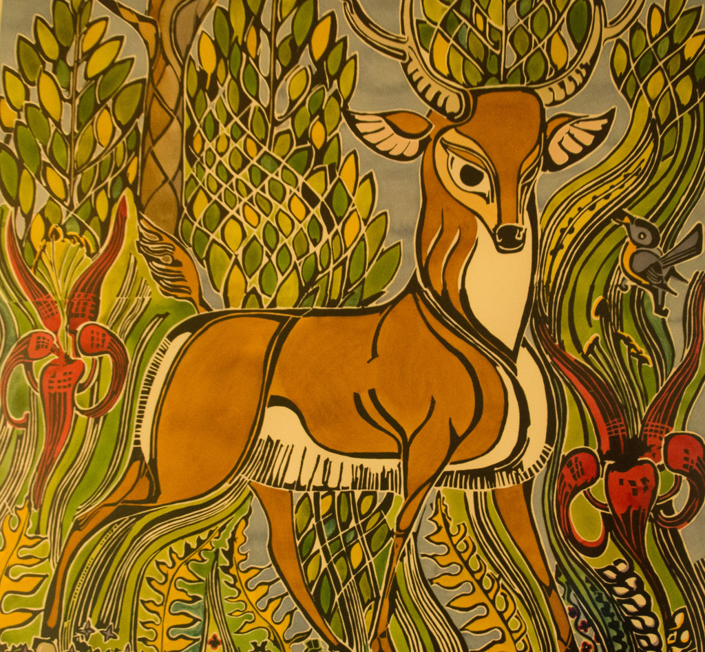 Detail of Anderson deer painting by khrunner