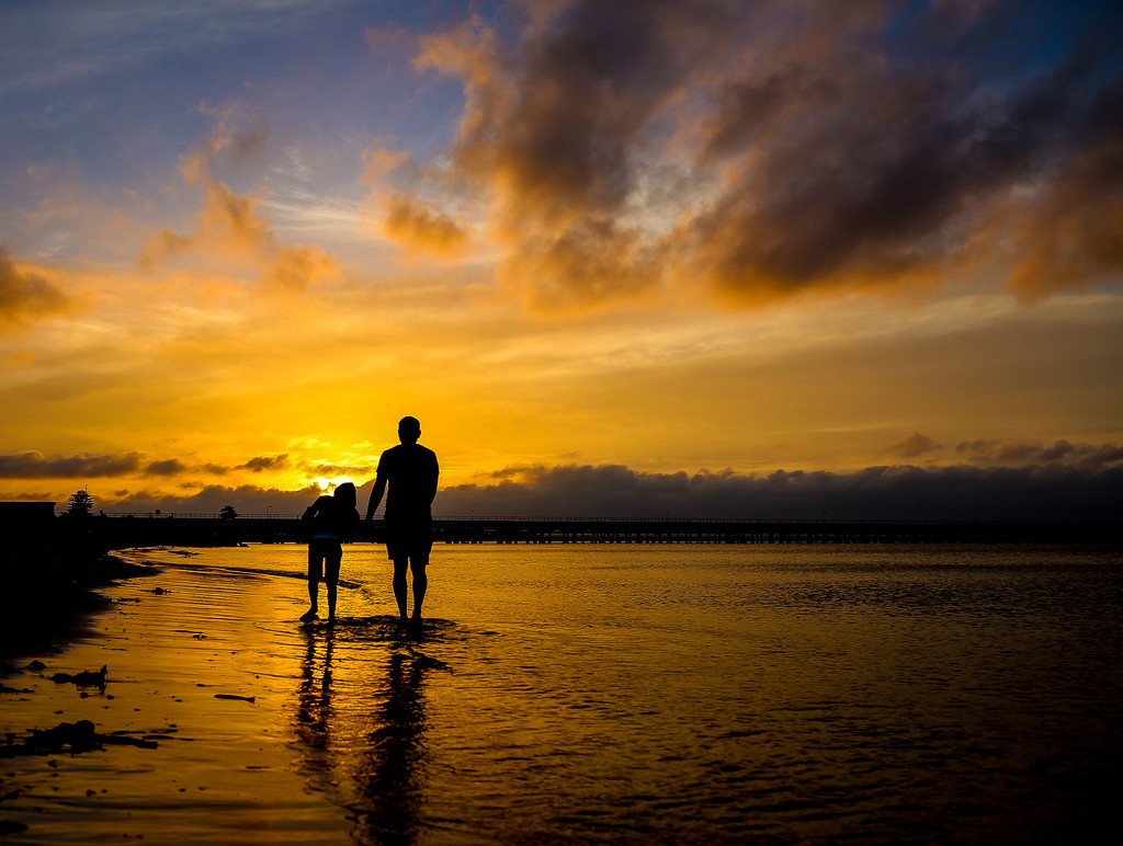 Walking into the sunset by abhijit