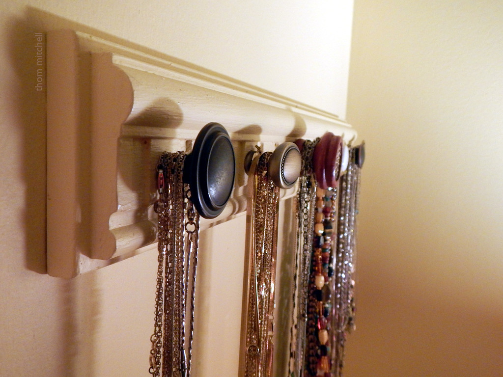 Homemade necklace rack by rhoing