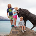 Lake Pukaki, the kids and a Tahr by kiwichick