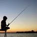 Fishing at sunset by eudora