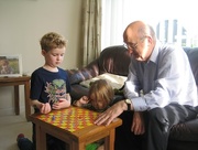 31st Oct 2014 - Snakes and Ladders with Grampy