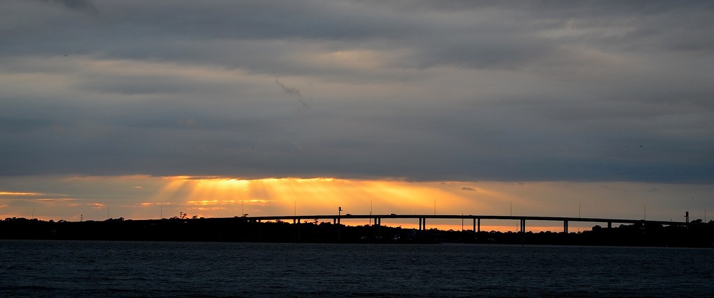 Sunset at The Battery, Ashley River, Charleston, SC by congaree