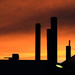 Sunset Smokestacks by leonbuys83