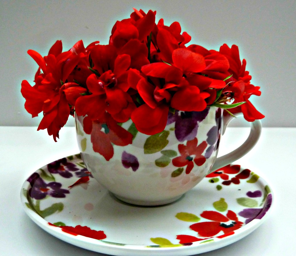 November word-Kitchen. Cup and saucer by wendyfrost