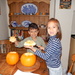 Jak and Lana carving pumpkins for Halloween.  by snowy