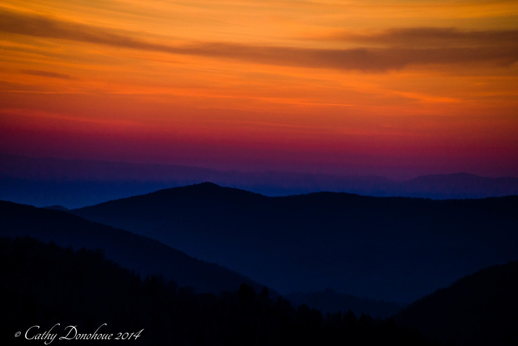 Smoky Mountain Sunset by cdonohoue