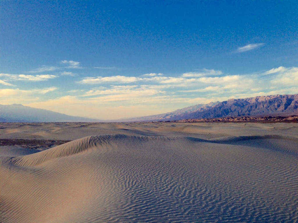 Late afternoon on Mesquite Dunes by peterdegraaff