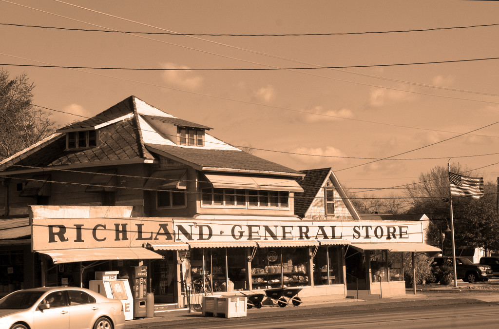 Richland General Store - sepia by hjbenson