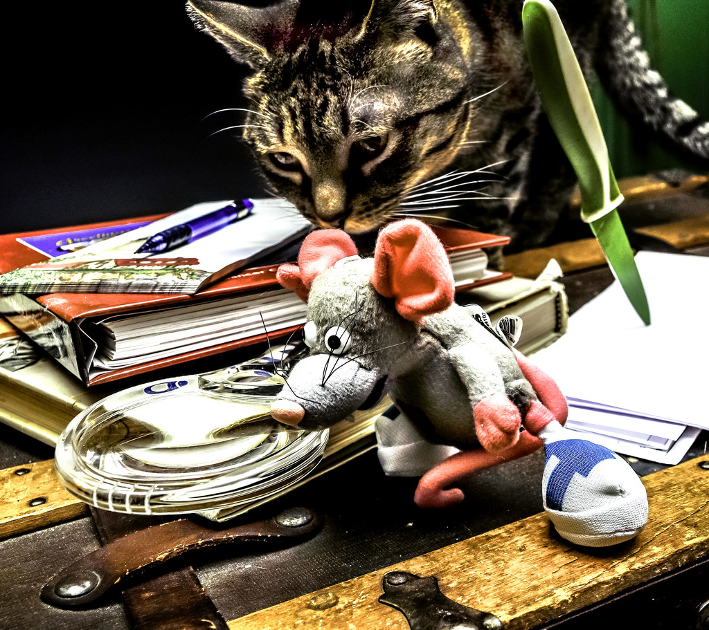 Sherlock Mouse on the case by joansmor