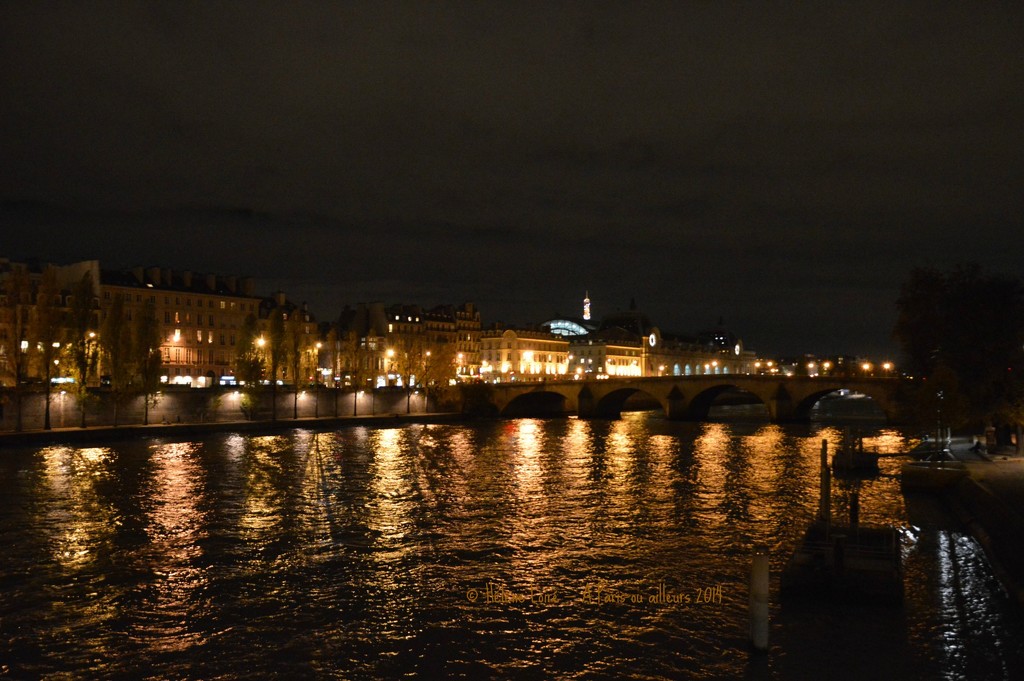 Crossing the Seine at 7 PM by parisouailleurs