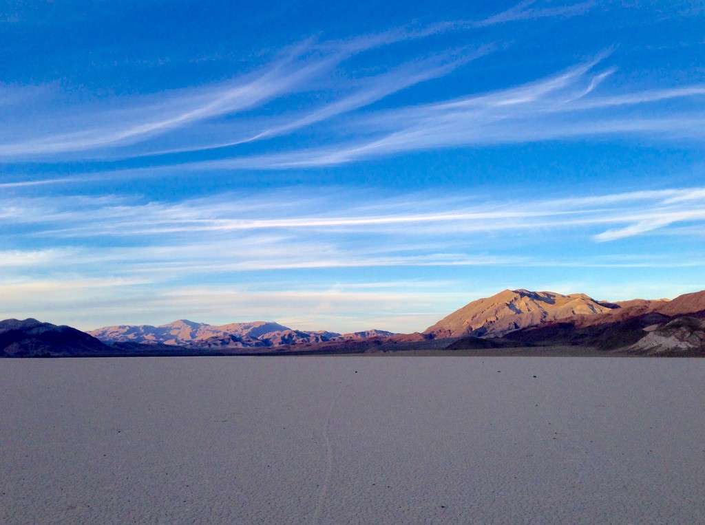 Clouds over Racetrack Playa by peterdegraaff