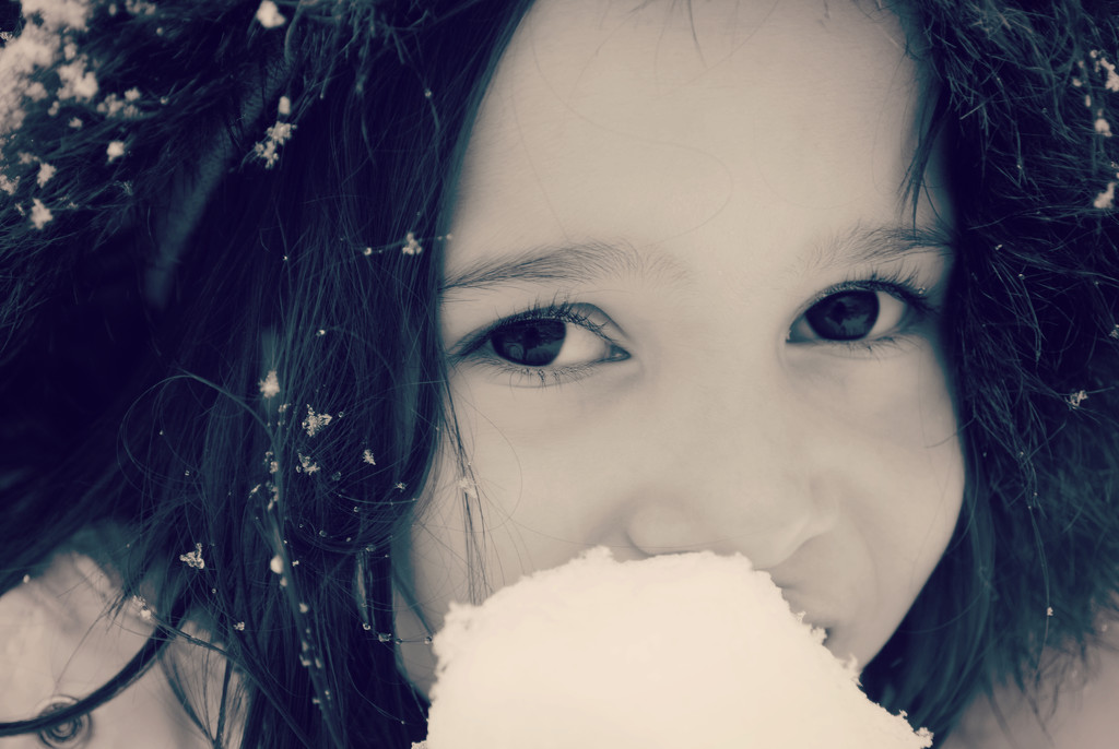 The Ice Princess Eats a Snowball by alophoto