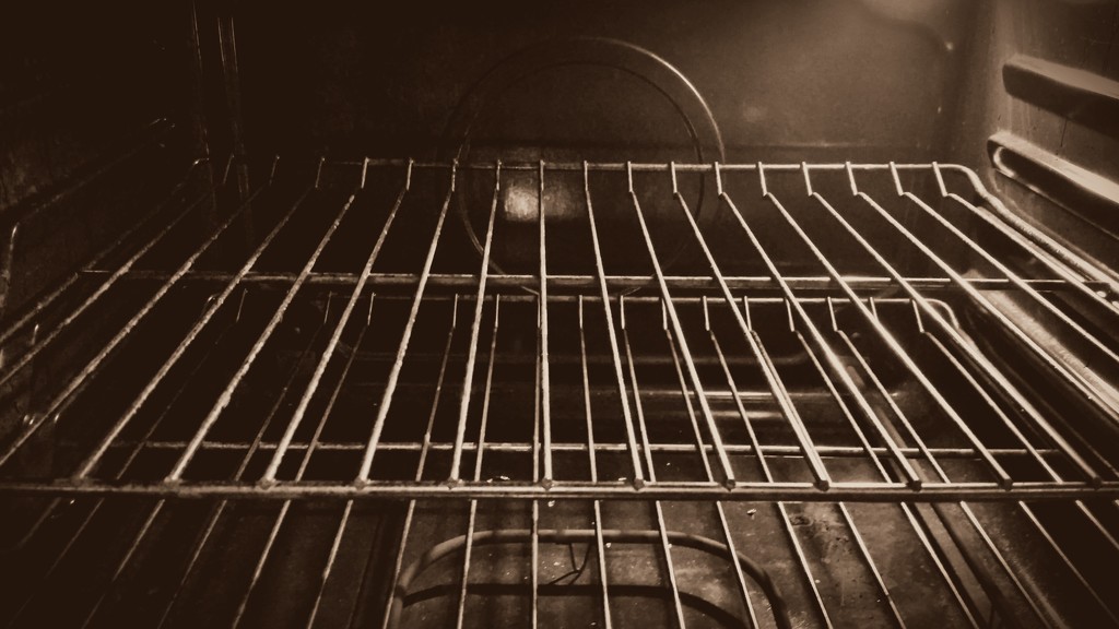 Notice: Clean Oven before Turkey Time--ONS9--Black and White by darylo