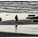  Lone figure, Bognor beach by ivan