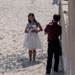 Backlit Barefoot Beach Bride by fotoblah