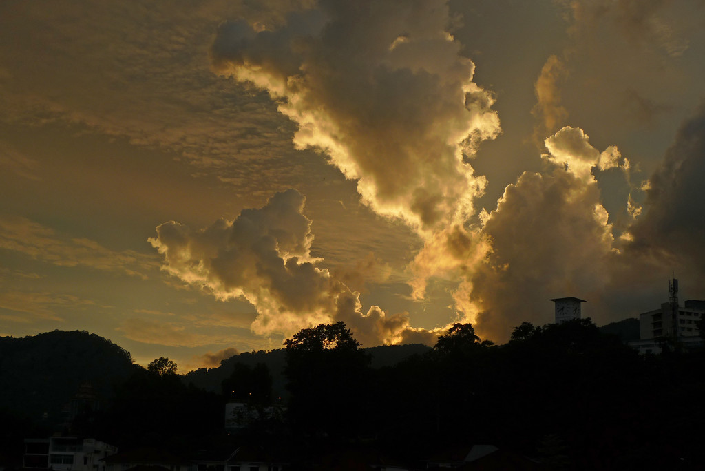Sunset behind Penang Hill by ianjb21