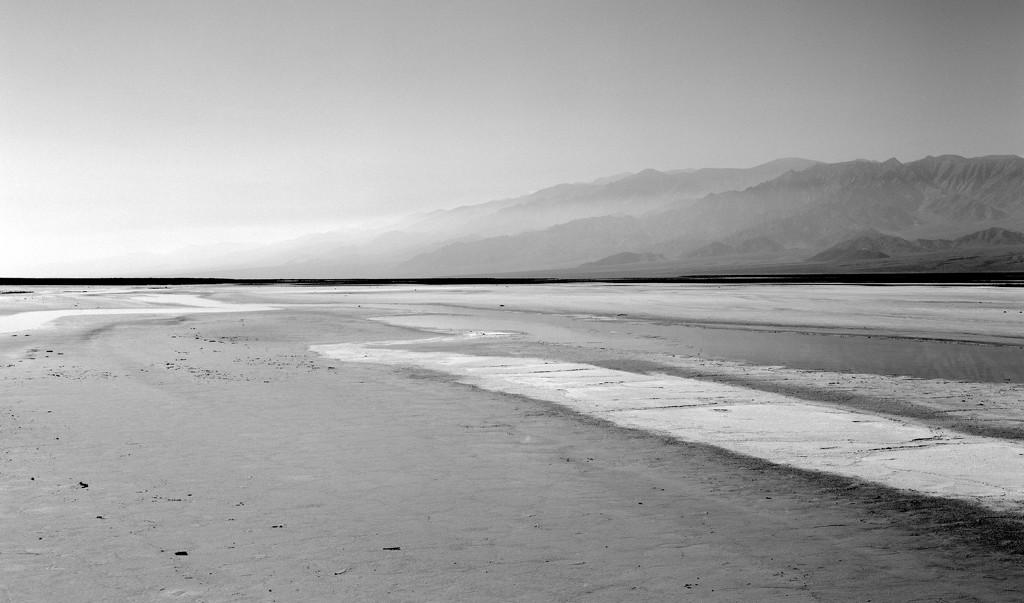 Haze on the Panamint Range by peterdegraaff