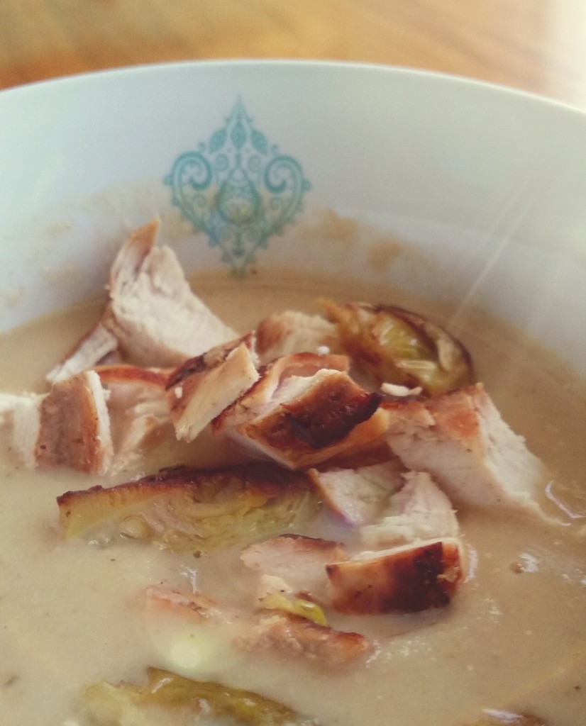 Roasted Parsnip and Grilled Chicken soup by darylo