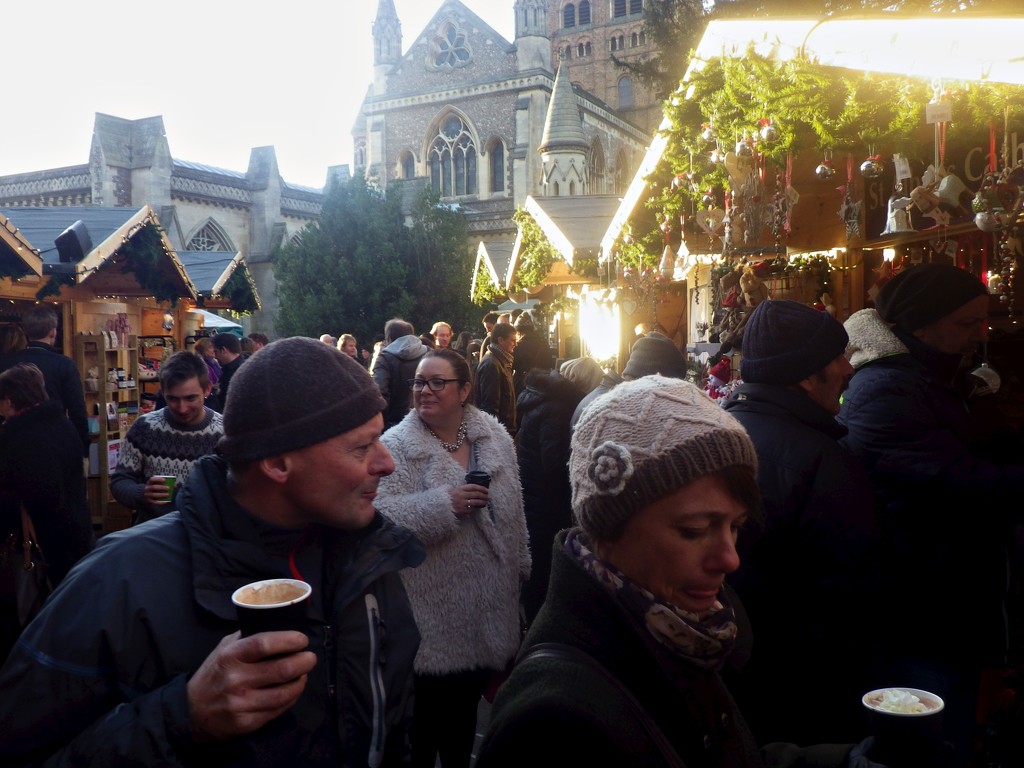 Hot Chocolate with fiends in the Christmas Market by bulldog
