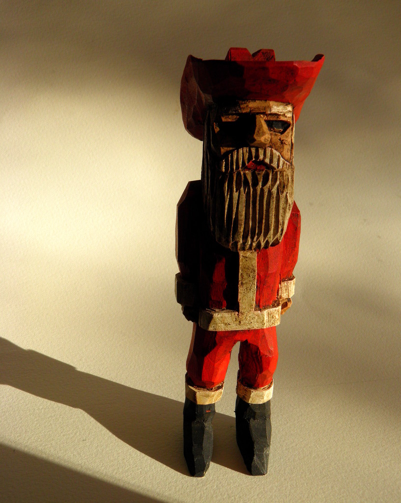 December 8: Carved Santa by daisymiller