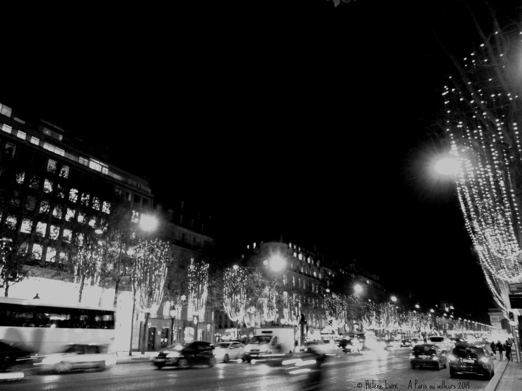 Champs Elysees at night #1 by parisouailleurs