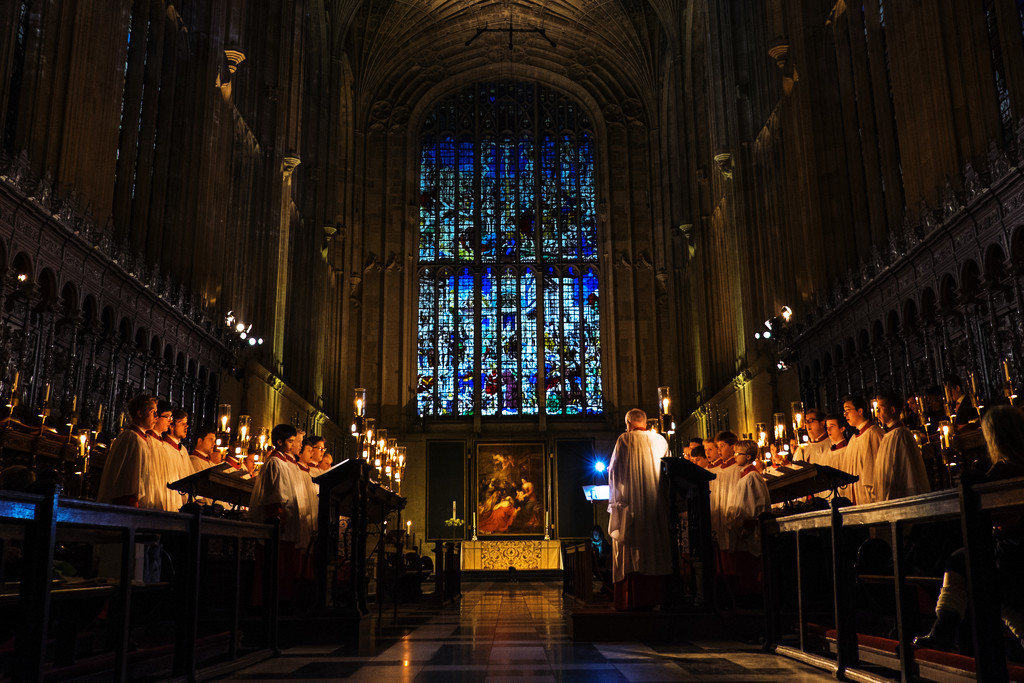 Day 345, Year 2 - Carols At King's Choir, By Candlelight by stevecameras