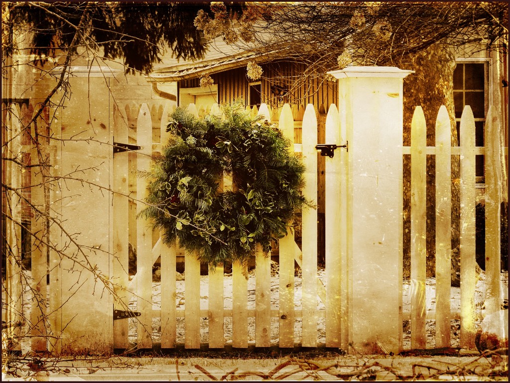 A Wreath on the Gate by olivetreeann