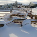 Farm machinery in the snow. by hellie