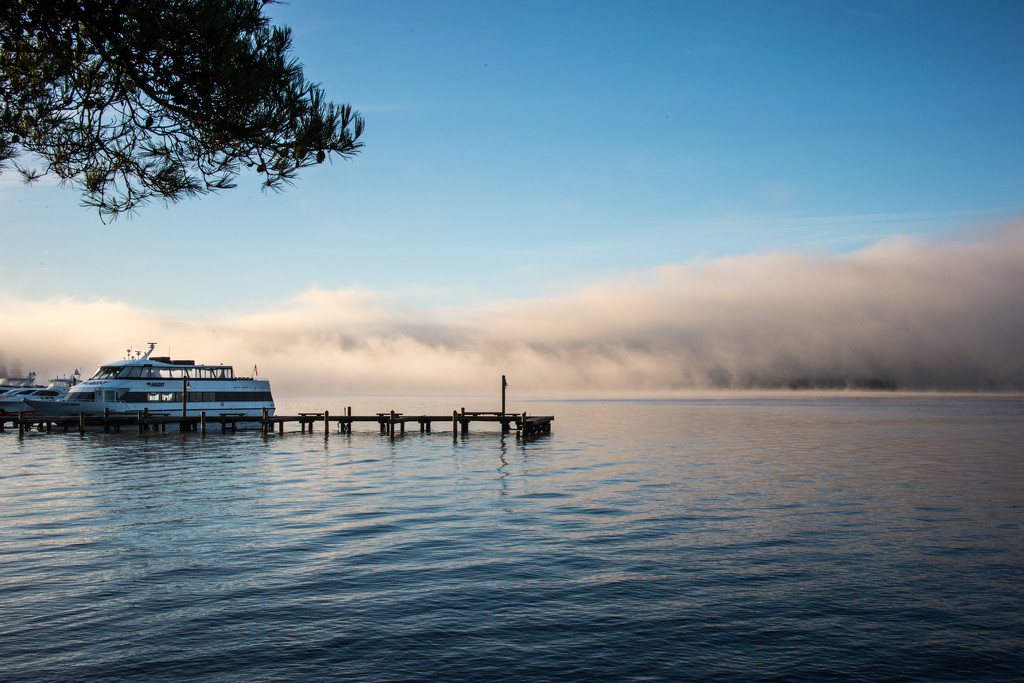 Morning Fog on the Lake by epcello
