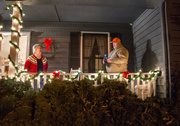 15th Dec 2014 - Lighting the porch for Christmas