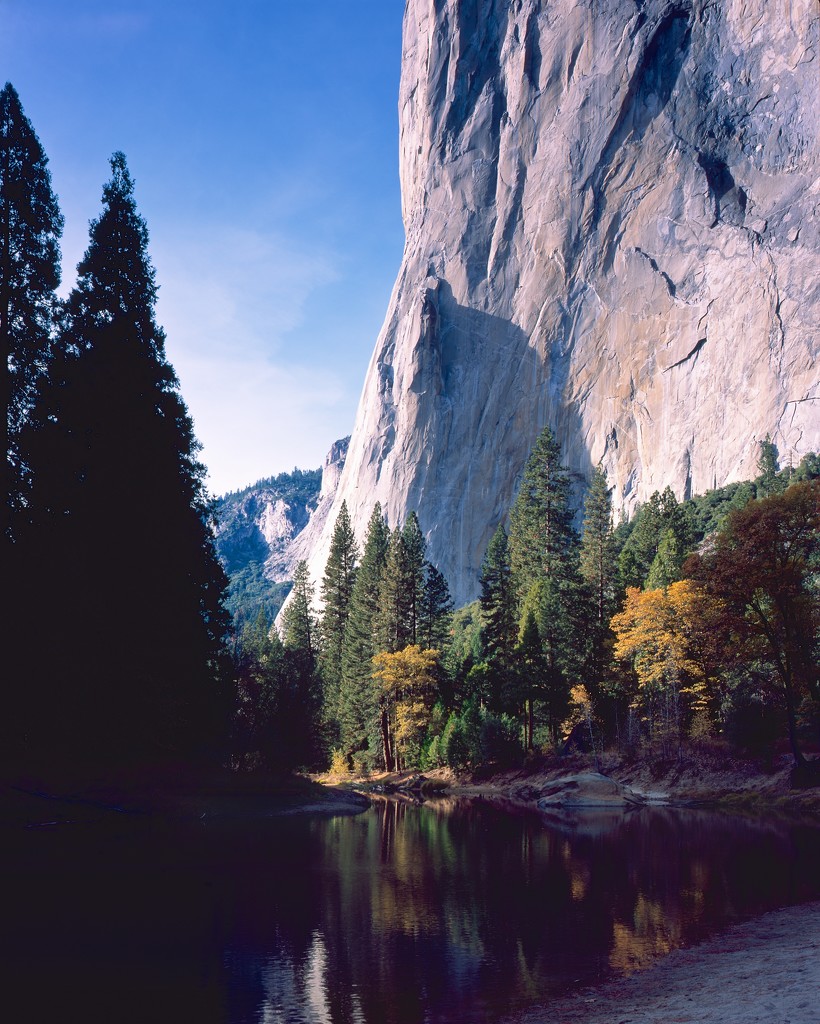 Fall on a Merced River bend by peterdegraaff