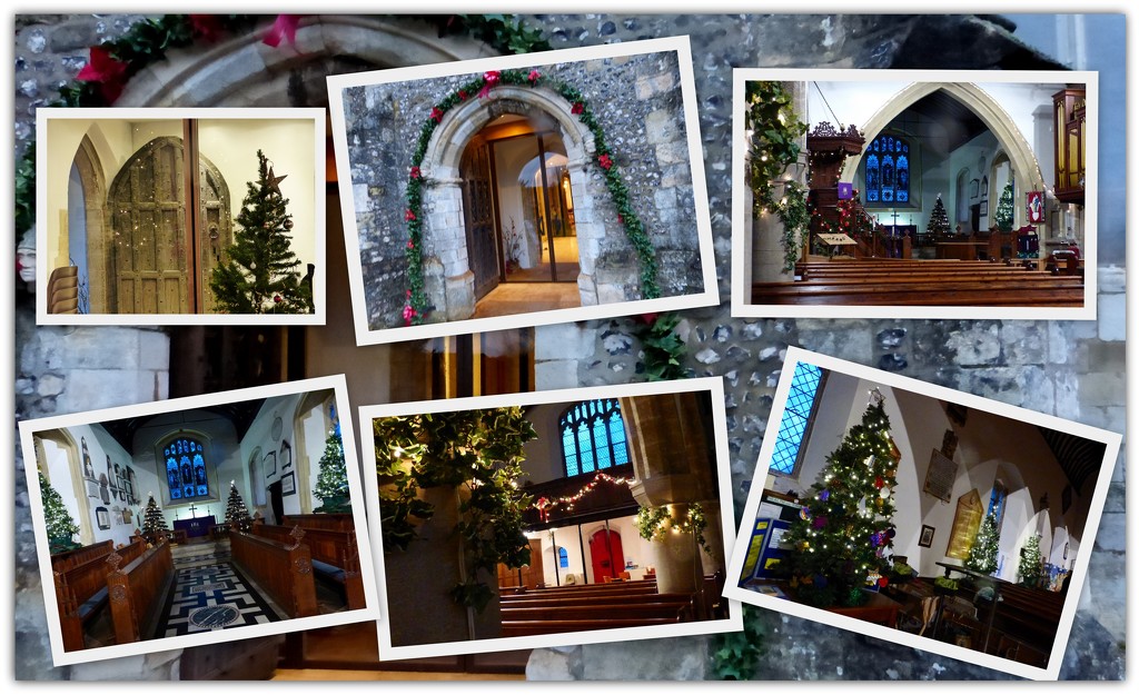 Christmas decorations in the church by quietpurplehaze