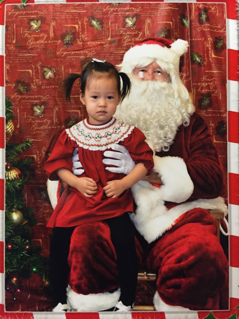 First picture with santa by iamcathy