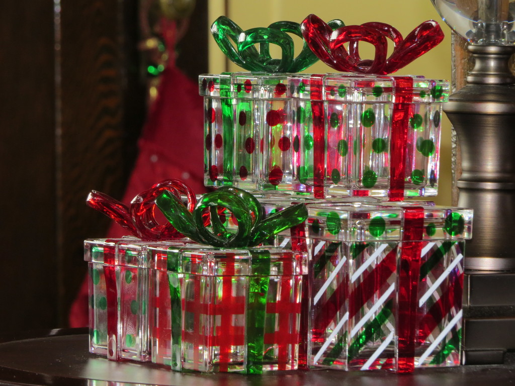 Festive Glass Christmas Boxes by seattlite