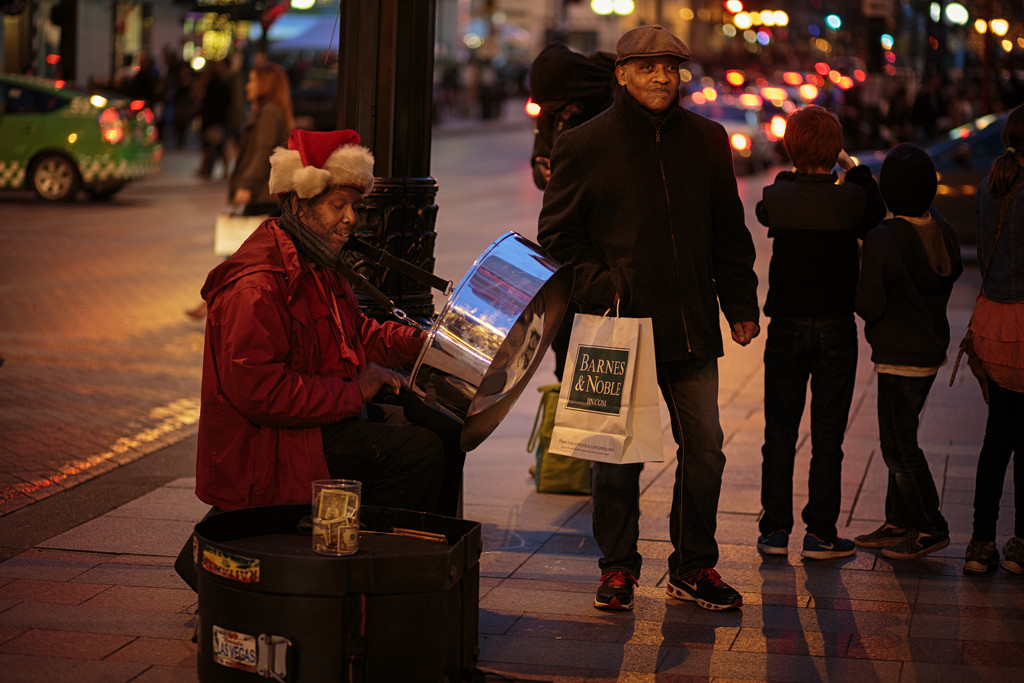 Playing Christmas Music On The Steelpan In Streets Of Seattle! by seattle