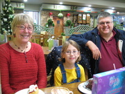 22nd Dec 2014 - Charlotte with Grannie and Grandpa