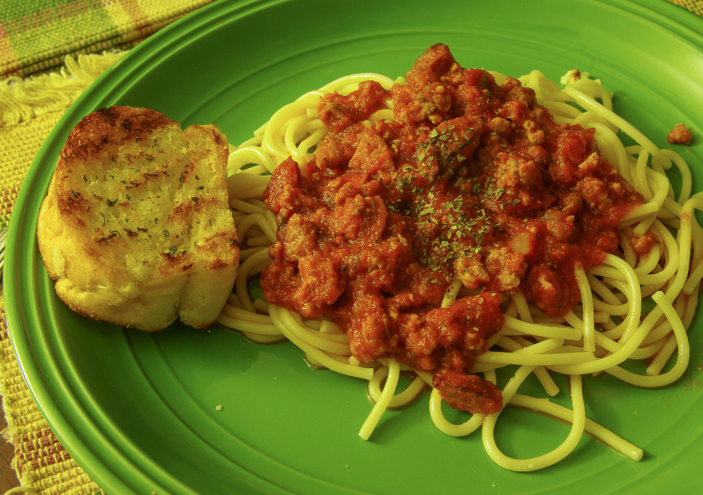 (Day 315) - Spaghetti with Basil by cjphoto