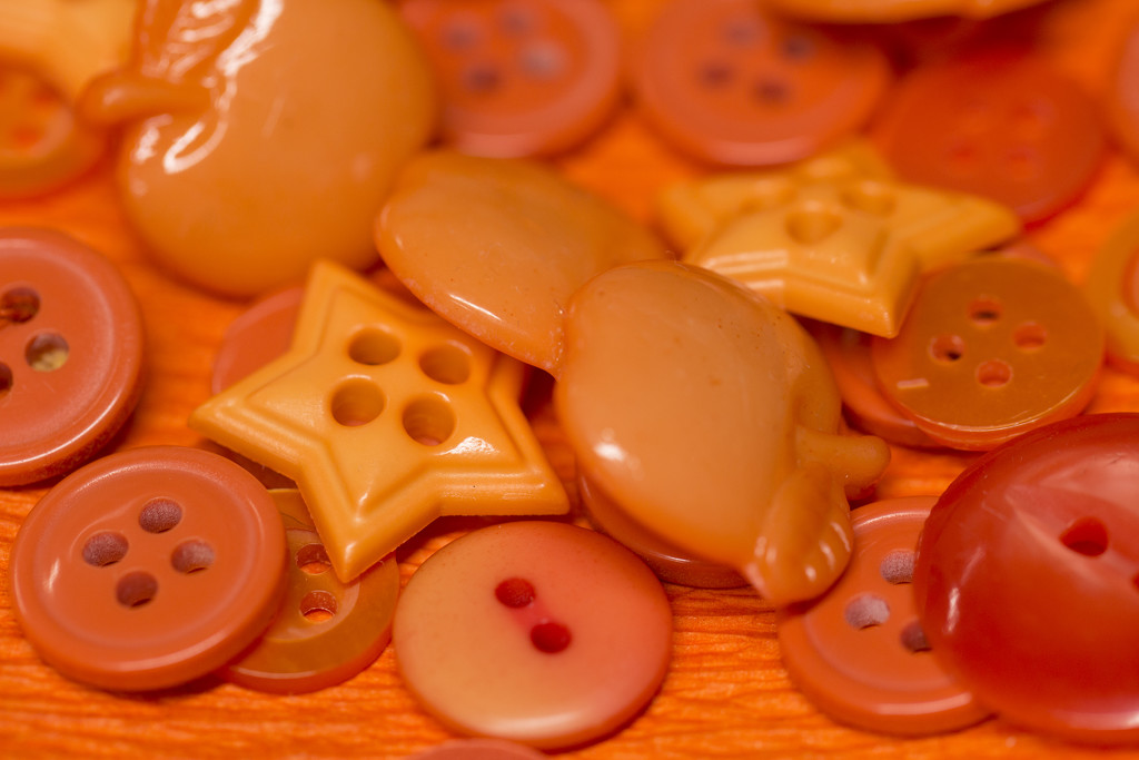 Orange Buttons by bizziebeeme