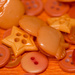 Orange Buttons by bizziebeeme