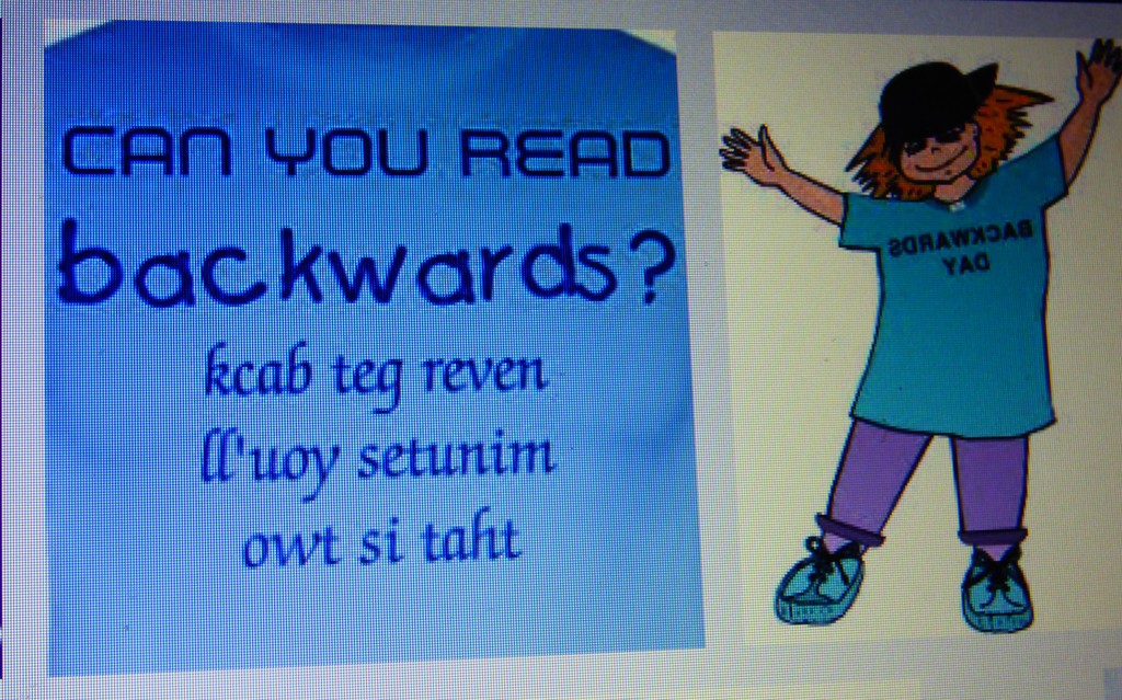 backwards <-----> sdrawkcab by beryl