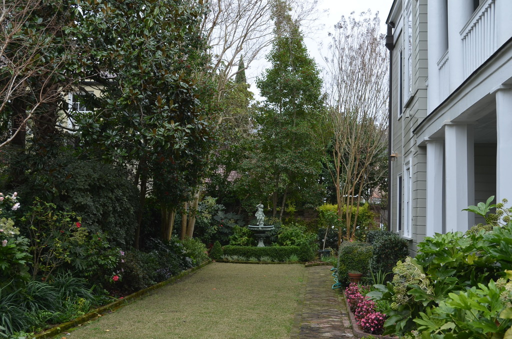 House and garden, historic district, Charleston, SC by congaree